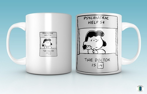 Imagen 4 de 4 de Taza Mug Snoopy Peanuts. Diseños Sublimados Cerámica Calidad