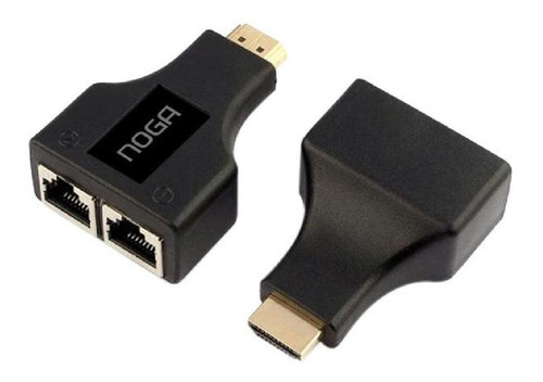 Imagen 3 de 5 de Alargue Adaptador Hdmi Extensor 30 Mts Utp Rj45 Full Hd 3d