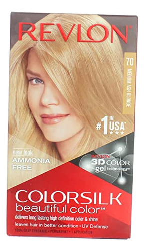 Tinte Para El Cabello Colorsilk Rubio Ceniza Medio 10 Onzas