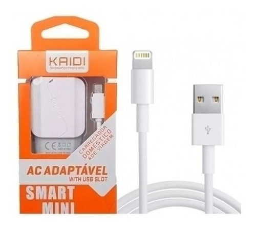 Carregador Lightning Kaidi Kd-301a iPhone Para IOS Usb