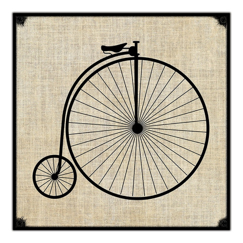 #331 - Cuadro Vintage 30 X 30 - Bicicleta Antigua No Chapa