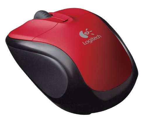 Ratón Logitech V220 Óptico Para Portátiles (rojo Escarlata).