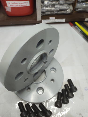 2 Espaçador Rodas 4x100 Vw 17mm C/ Parafusos De Fixação