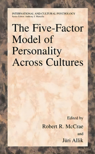 The Five-factor Model Of Personality Across Cultures, De Robert R. Mccrae. Editorial Springer Science Business Media, Tapa Blanda En Inglés