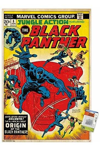 Marvel Comics - Black Panther - Póster De Pared Con Cubierta