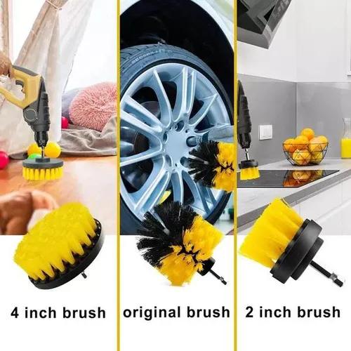 Kit Limpieza 4 Cepillos Para Taladro Pulidora