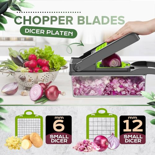 Picadora Multifuncional 14 En 1 Con Pelador Para Verduras,