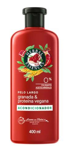 Acondicionador Granada Proteina Vegana 400ml Herbal Essences