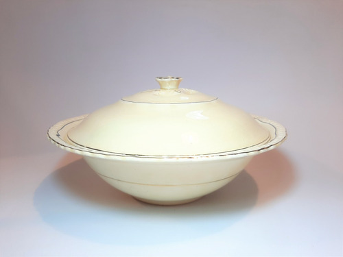 Antigua Sopera De Porcelana Inglesa Honeyglaze 7o 2610