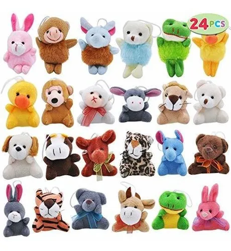 Peluches Peque os Dise o Animales Con Cordon Colgante 24 Pzs