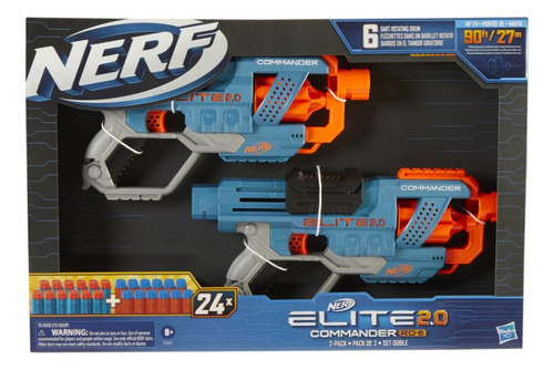 Pack X 2 Lanzador Dardos Nerf Elite Commander 2. 0 