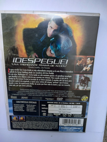 Película Sentencia Previa Tom Cruise En Dvd (Usado)
