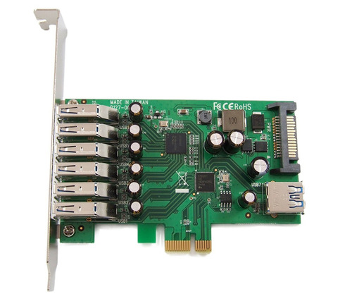 Ableconn Pex-ub127 7 Puertos Usb 3.0 Externo 6x + 1x Interna