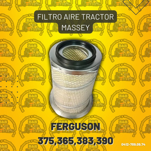 Filtro Aire Tractor Massey Ferguson 375,365,383,390