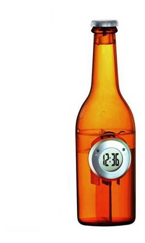 Reloj Botella De Cerveza Despertador Funciona Con Agua