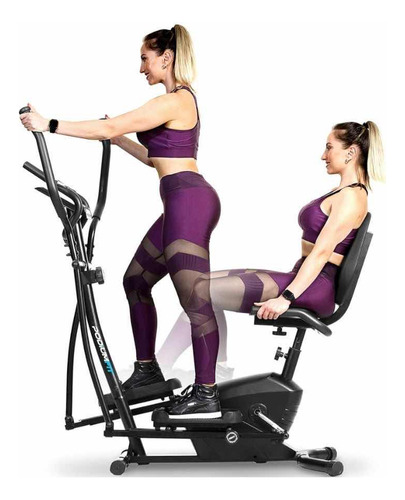 Elíptico E Bicicleta Ergometria Podiumfit Eh 100 2 Em 1