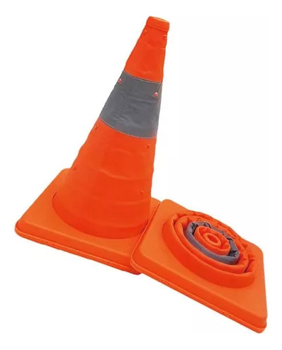 Cono De Señal De Seguridad Vial Reflectante Plegable