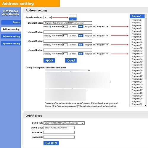 Decodificador De Video Uraycoder Uhcvd265-1-4k H.265 H.264