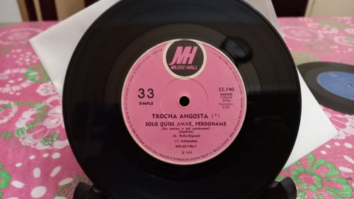 Trocha Angosta Solo Quise Amar Perdoname Disco Vinilo 7'' Ex