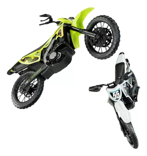 Moto Trilha Infantil Motocross 33 Cm Brinquedo Para Montar