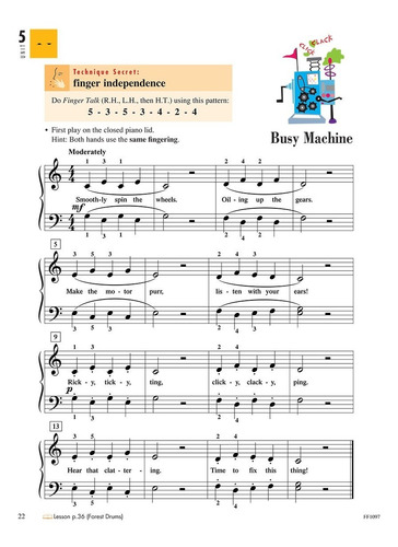 Piano Adventures: Technique & Artistry Book, Level 1.