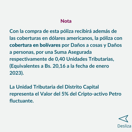 Imagen 6 de 6 de Seguro De Responsabilidad Civil De Vehículo (rcv) Plan Ultra