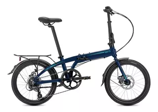 Bicicleta Plegable Tern B8 Con Guardabarros + Parrilla Azul