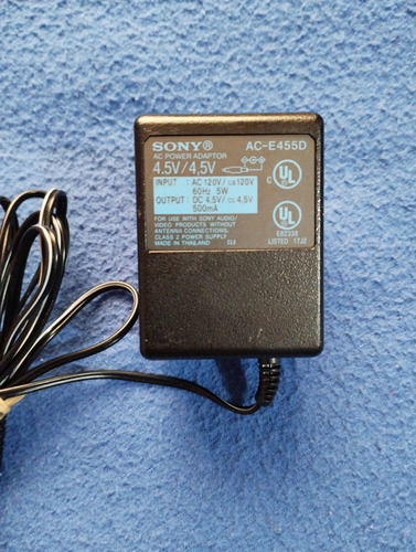 Adaptador 4.5 Voltios Sony, Original Thailandes