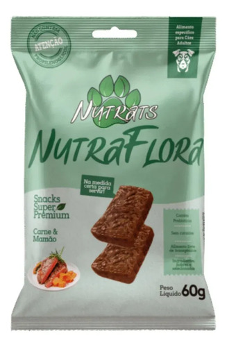 Petisco Para Cães Nutraflora 60gr - Nutrats