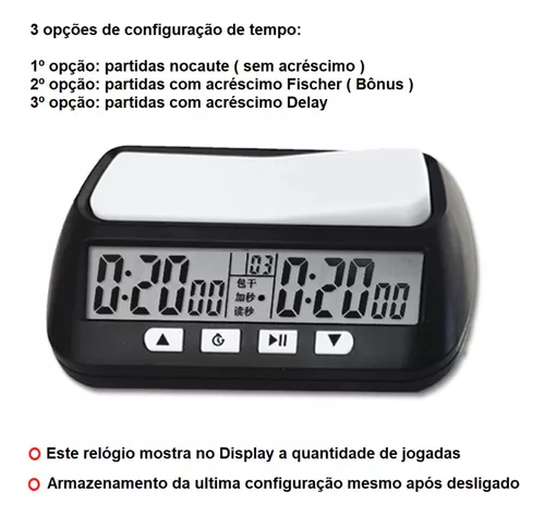 Relógio de Xadrez Digital Leap Marrom: Excelente design, qualidade testada  e aprovada [Sob Encomenda: Envio em 25 dias] - A lojinha de xadrez que  virou mania nacional!