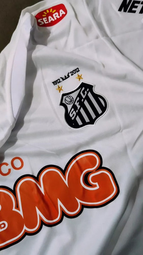 Camiseta Remera Neymar Retro Blanca Santos Jr Homenaje 2011