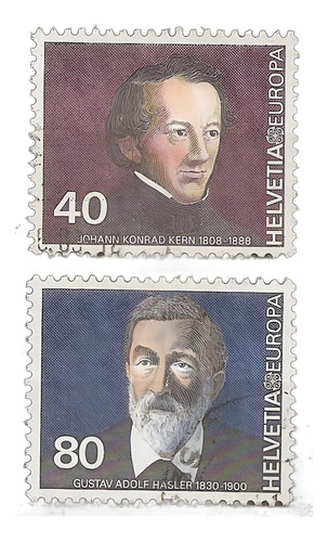 Suiza Personalidades Serie Yv 1104/5 Año 1980 (Usado)