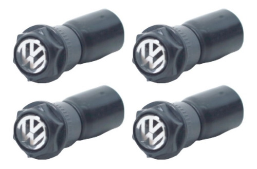 Imagem 4 de 7 de 1 Capa Válvula 414 Volkswagen Preto Tampa Bico Antifurto Vw