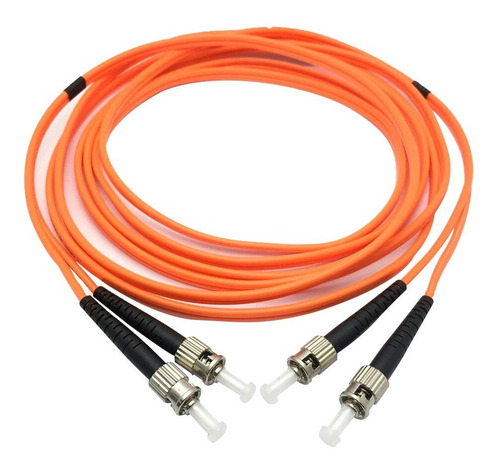 St/st 15 Mts Om1 Multimodo Duplex Fibra Óptica Patch Cord