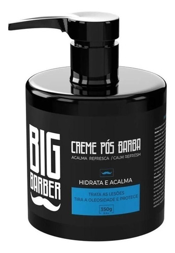 Kit Creme Pré E Pós Barba Hidratante Pente Duplo Big Barber