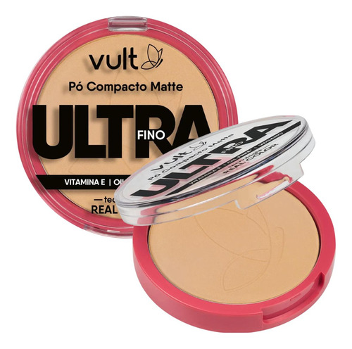 Base de maquiagem em compacto Vult Ultrafino 649237 Pó Compacto - 9g