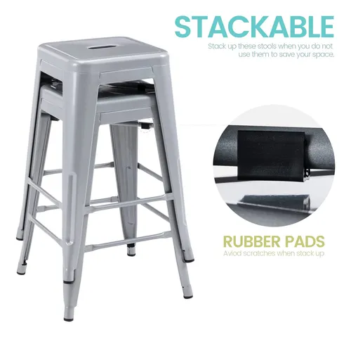 Taburete Vogue Furniture Direct De 24 Pulgadas, Taburete De.