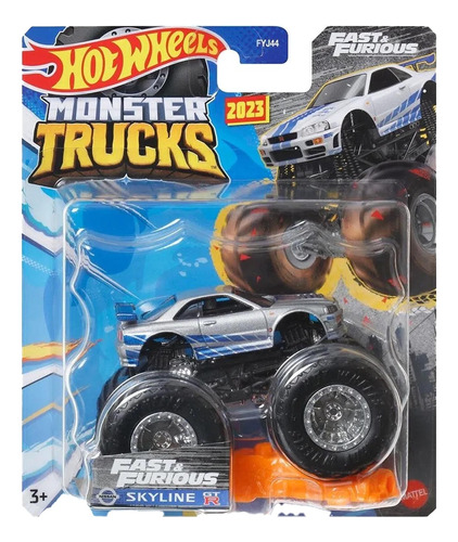 Hot Wheels Monster Truck Nissan Skyline Gtr Rapido Y Furioso