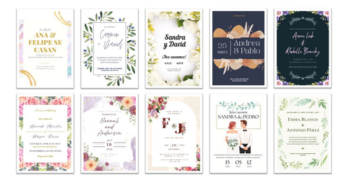 Plantillas Editables Para Invitaciones De Boda Formato .pptx