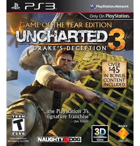 Juego Uncharted 3 Drakes Deception para PS3 - Sony Physical Media
