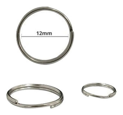 Imagem 3 de 5 de 1000 Argolas Em Aço Inox Para Montagem De Lustres 12mm