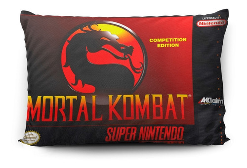 Imagen 1 de 5 de Funda De Almohada Mortal Kombat 11 Y Snes 70x45cm Vudú Love