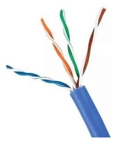 Cabo De Rede Cat 5e 100% Cobre 4 Paresx24 Azul Condutti 100m