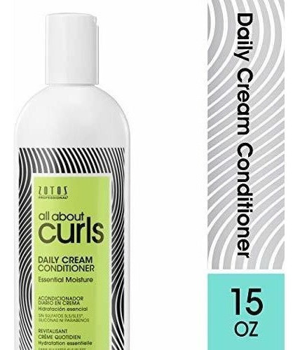 All About Curls Acondicionador En Crema Diario Sin Sulfatos,