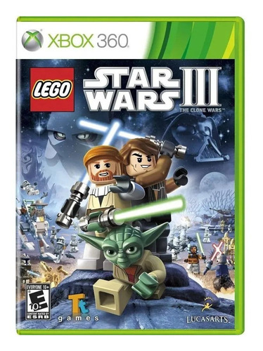 Jogo Lego Star Wars 3 The Clone Wars Xbox 360 Midia Fisica  