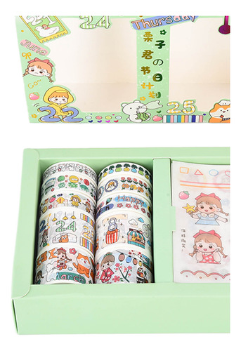 Cinta Decorativa Washi Para Decoración Diy, Pega Repetidamen
