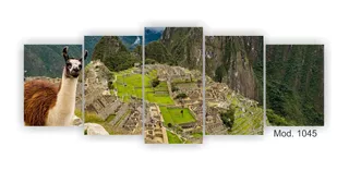 Cuadro Machu Picchu Poliptico Deco Ruinas Peru Cuzco Foto