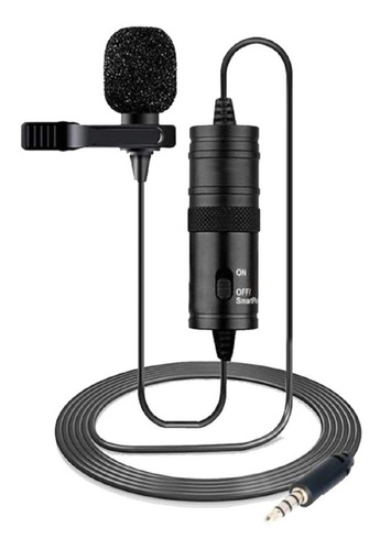 Microfone De Lapela Omni Para Câmera Celular Gravador De Voz