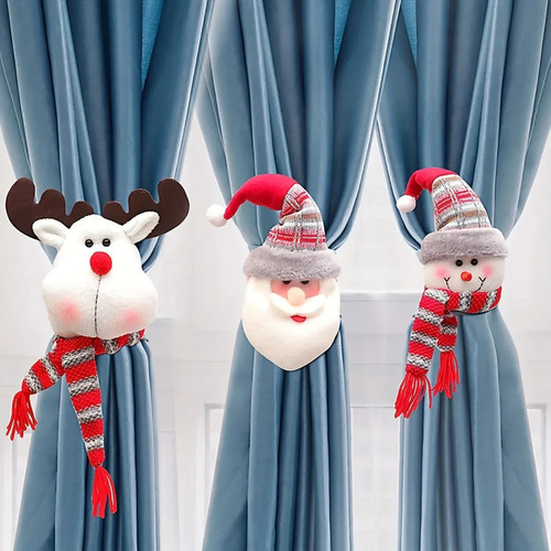Hebilla De Cortina De Navidad Con Muñeco De Nieve, 1 Unidad