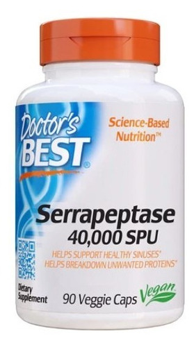 Doctors Best Serrapeptase 90caps Paranasales Sanos 40000 Spu